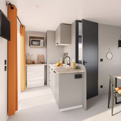 Mobilhome 7 personnes - Mobil-home Evasion+ 7 personnes 2 chambres 28m²