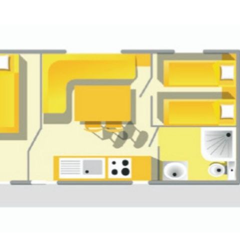 BUNGALOW 4 personnes - Cocoon+ 4 personnes 2 chambres 23m²