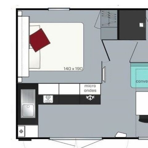 BUNGALOW 4 personnes - Cocoon+ 4 personnes 1 chambre 18m²