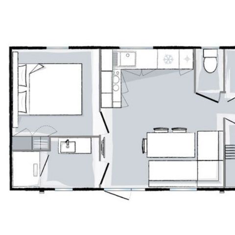 BUNGALOW 6 personnes - Premium 6 personnes 3 chambres 31m²