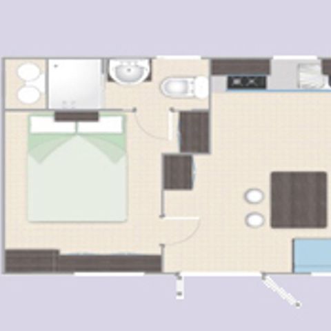 BUNGALOW 4 personnes - MOBILE HOME HAPPY PREMIUM
