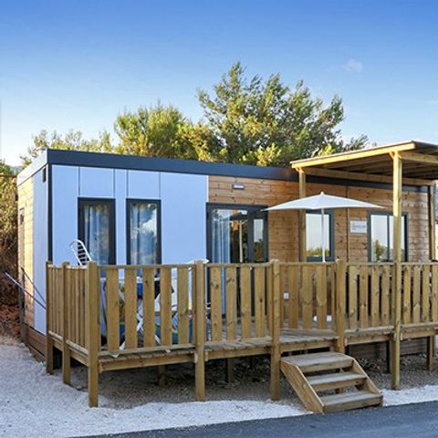 BUNGALOW 6 personnes - Comfort XL | 2 Ch. | 4/6 Pers. | Terrasse surélevée | Clim.