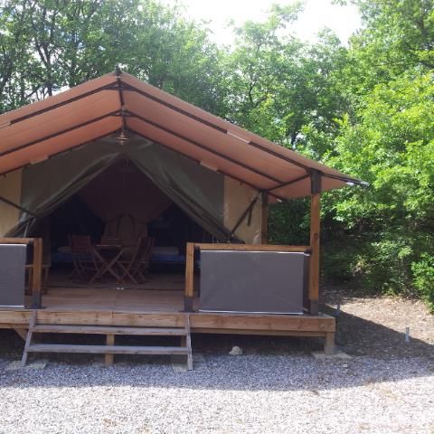 TENTE TOILE ET BOIS 5 personnes - FREEFLOWER (Sans sanitaires)