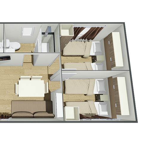 Mobilhome 6 personnes - MAXICARAVAN DELUXE