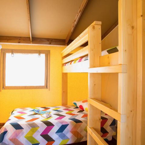 Tente en toile et en bois 6 personnes - Ecolodge Premium Cotton