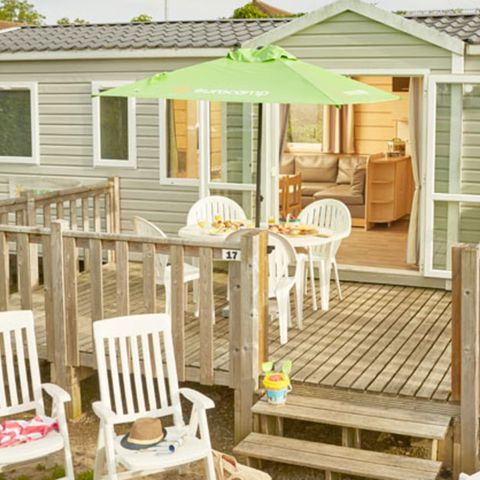 BUNGALOW 8 personnes - Classic | 3 Ch. | 6/8 Pers. | Terrasse surélevée non couverte | Clim.