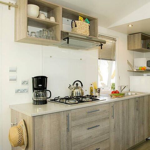 BUNGALOW 6 personnes - Comfort | 3 Ch. | 6 Pers. | Terrasse surélevée | Clim. | TV