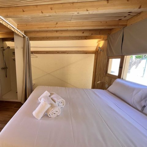 TENTE TOILE ET BOIS 4 personnes - Glamping Kentia