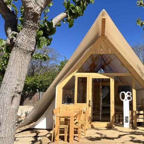 Tente en toile et en bois 4 personnes - Glamping Kentia