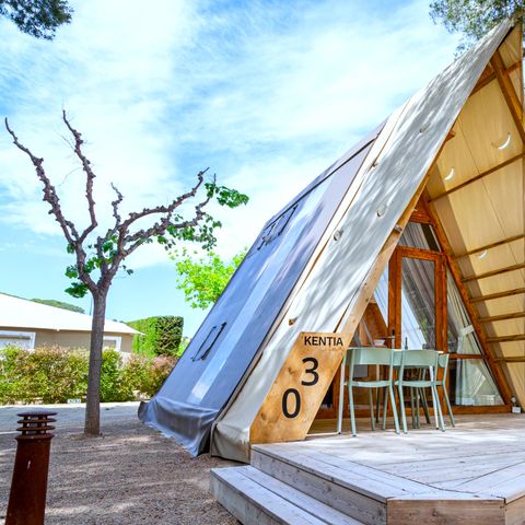 TENTE TOILE ET BOIS 4 personnes - LODGE KENTIA