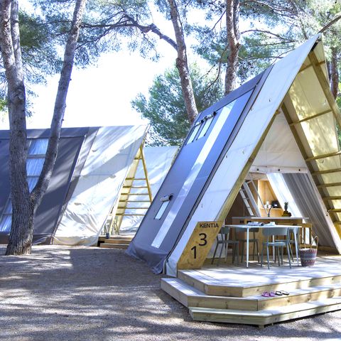 TENTE TOILE ET BOIS 4 personnes - LODGE KENTIA