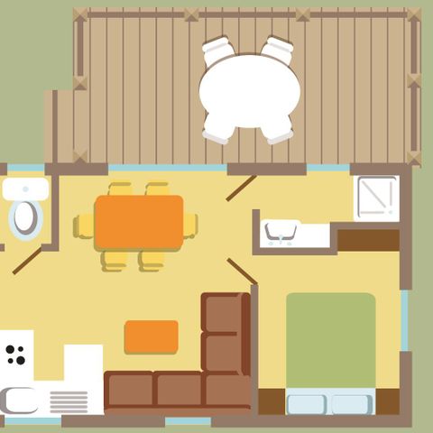 BUNGALOW 6 personnes - PRESTIGE 3ch 6pers - 31m2