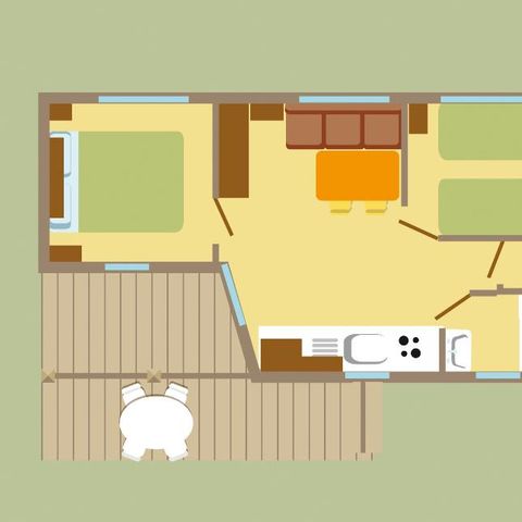 BUNGALOW 4 personnes - CONFORT
