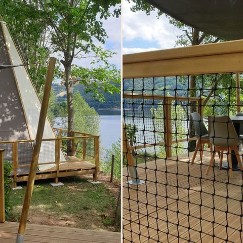 HÉBERGEMENT INSOLITE 5 personnes - TIPI HOME 3ch 5pers - sans sanitaire - 34m2