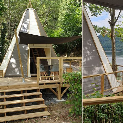 Hébergement 5 personnes - TIPI - HOME - 3 chambres - Sans sanitaire - 34m2