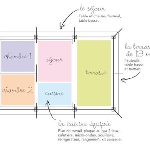 TENTE TOILE ET BOIS 5 personnes - NATURE CONFORT