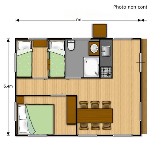 TENTE TOILE ET BOIS 4 personnes - Tente Lodge