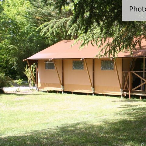 TENTE TOILE ET BOIS 4 personnes - Tente Lodge