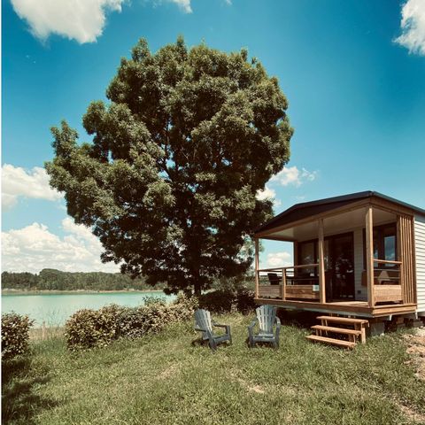 BUNGALOW 4 personnes - Family Premium BDL 28m² - Clim + TV + Terrasse Couverte