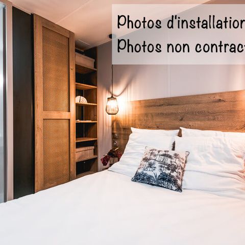 BUNGALOW 4 personnes - Family Premium BDL 28m² - Clim + TV + Terrasse Couverte