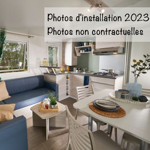 BUNGALOW 6 personnes - Espace Premium BDL 32/33m² Clim + TV + Terrasse Couverte