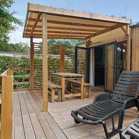 BUNGALOW 6 personnes - Premium | 3 Ch. | 6 Pers. | Terrasse surélevée | Clim. | TV