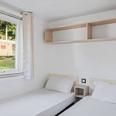 BUNGALOW 6 personnes - Premium | 3 Ch. | 6 Pers. | Terrasse surélevée | 2 SDB | Clim. | TV