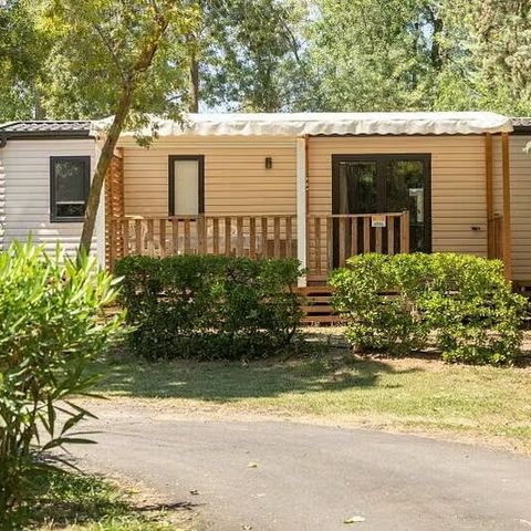 BUNGALOW 6 personnes - Premium | 3 Ch. | 6 Pers. | Terrasse surélevée | 2 SDB | Clim. | TV