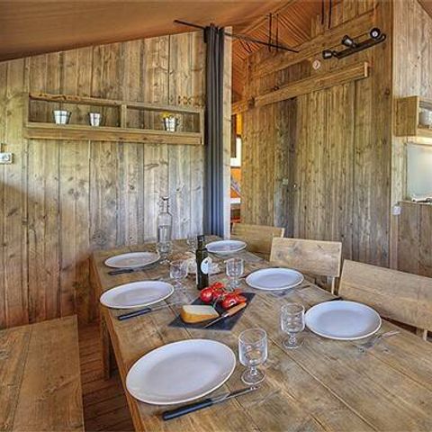 BUNGALOW 5 personnes - Tente Safari Lodge | 2 Ch. | 4/5 Pers. | Terrasse simple