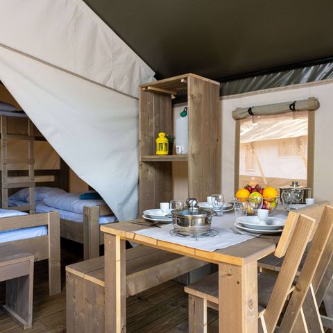 TENTE TOILE ET BOIS 5 personnes - Safari Confort