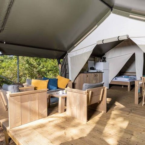 TENTE TOILE ET BOIS 5 personnes - Safari Confort