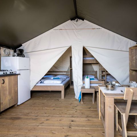 TENTE TOILE ET BOIS 5 personnes - Safari Confort