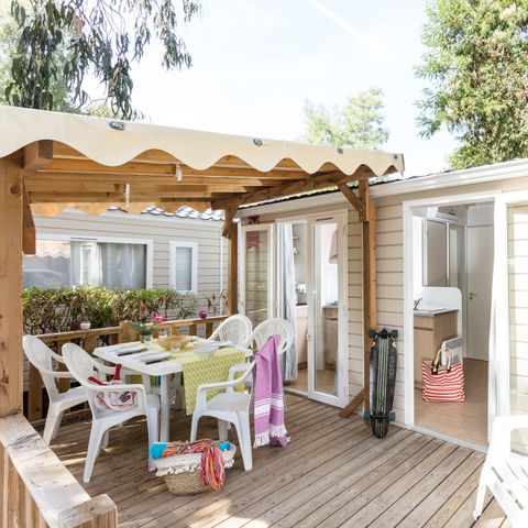 BUNGALOW 6 personnes - Comfort | 3 Ch. | 6 Pers. | Terrasse surélevée | Clim.