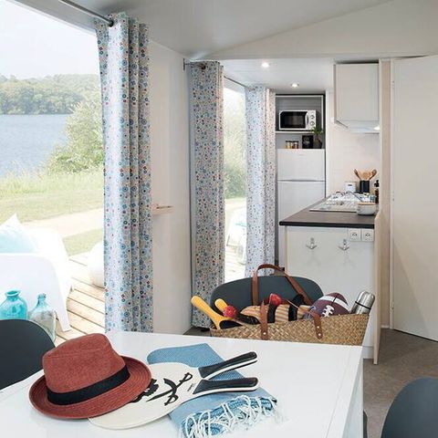 BUNGALOW 6 personnes - Mobil-home | Comfort | 3 Ch. | 6 Pers. | Terrasse Lounge | Clim. | TV