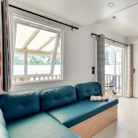 BUNGALOW 6 personnes - Mobil-home | Premium | 3 Ch. | 6 Pers. | Terrasse Lounge | Clim.