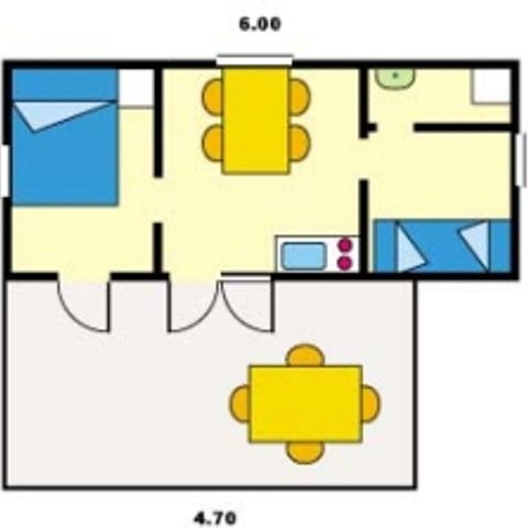 CHALET 4 personnes - sans sanitaires