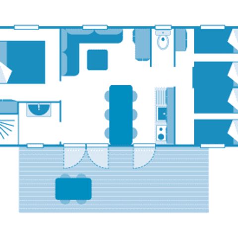 BUNGALOW 6 personnes - Cottage 6p 3hab ****