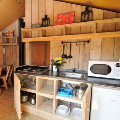 Tente en toile et en bois 5 personnes - Super Lodge | Super Lodge | 2 Ch. | 5 Pers. | Clim.