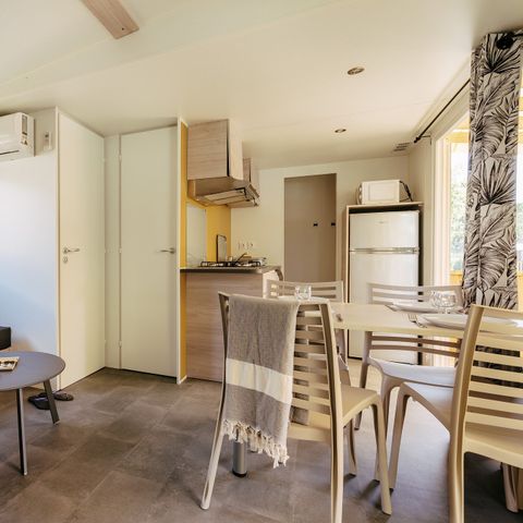 BUNGALOW 6 personnes - Premium | 2 Ch. | 4/6 Pers. | Terrasse Lounge | Clim.