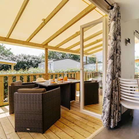 BUNGALOW 6 personnes - Premium | 2 Ch. | 4/6 Pers. | Terrasse Lounge | Clim.