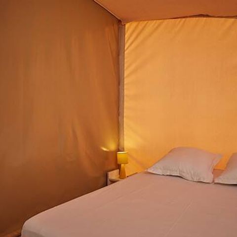 Tente en toile et en bois 4 personnes - Tente Super Lodge | Comfort | 2 Ch. | 4 Pers. | Sans SDB