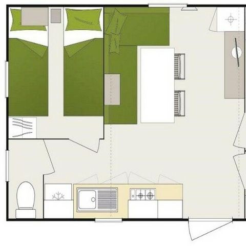 BUNGALOW 6 personnes - Confort+ 3 Pièces 4/6 Personnes
