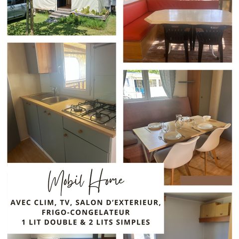 BUNGALOW 4 personnes - MH2 CONFORT+ CLIM 4 pers