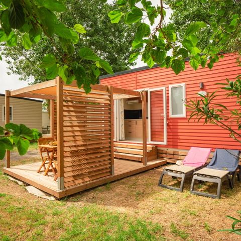 BUNGALOW 4 personnes - Mobil-home | Comfort | 2 Ch. | 4 Pers. | Terrasse simple | Clim. | TV