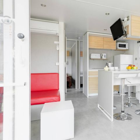 BUNGALOW 4 personnes - Mobil-home | Comfort | 2 Ch. | 4 Pers. | Terrasse simple | Clim. | TV