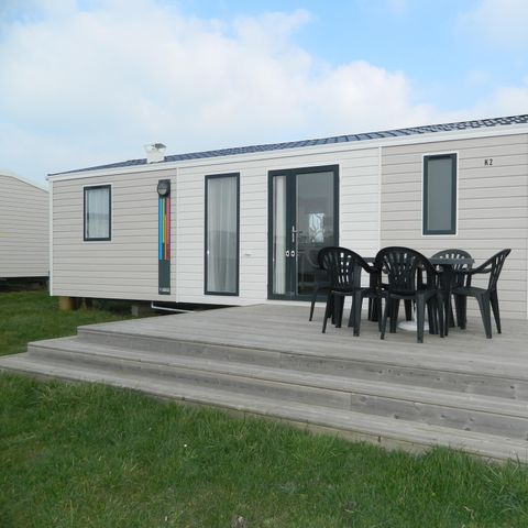 BUNGALOW 8 personnes - Mobil home Confort 28 à 35m² (3 chambres) + Terrasse avec vue mer 6/8 pers