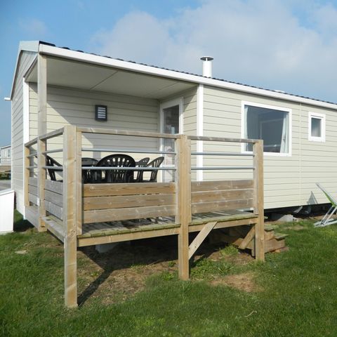 BUNGALOW 8 personnes - Mobil home Confort 28 à 35m² (3 chambres) + Terrasse avec vue mer 6/8 pers