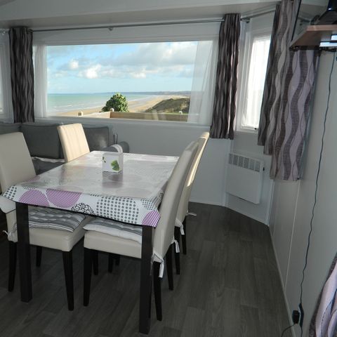 BUNGALOW 6 personnes - Mobil home Premium 38m² (2 chambres) + Terrasse - vue mer + Accès vélo maritime 4/6 pers
