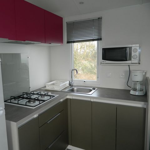 BUNGALOW 8 personnes - PREMIUM 36m² (3 chambres) + Terrasse - vue mer
