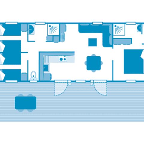 BUNGALOW 6 personnes - Cottage 6p 3ch Premium